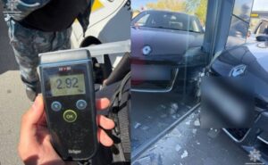 У Дніпрі пʼяний водій Renault врізався у стіну будівлі: подробиці ДТП