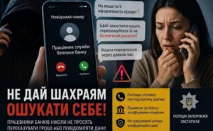 Жителька Запоріжжя втратила майже 200 тисяч гривень через телефонних шахраїв