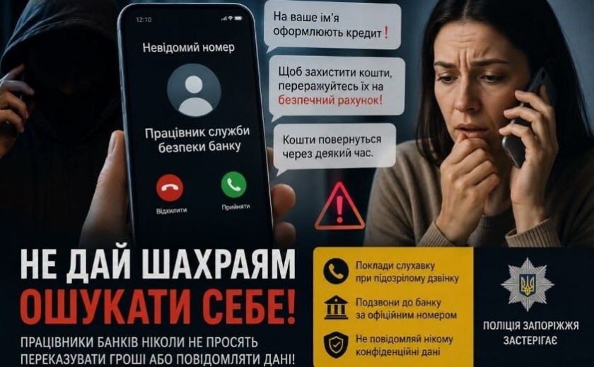 Жителька Запоріжжя втратила майже 200 тисяч гривень через телефонних шахраїв Жителька Запоріжжя втратила майже 200 тисяч гривень через телефонних шахраїв