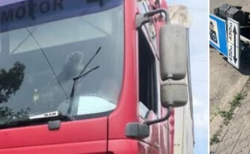 У Кривому Розі на проспекті Університетському вантажівка знесла світлофор: патрульні розшукали водія У Кривому Розі на проспекті Університетському вантажівка знесла світлофор: патрульні розшукали водія