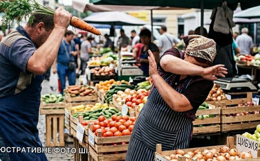 Морква, кулаки та переломи: на Центральному ринку Кривого Рогу продавці не поділили покупців Морква, кулаки та переломи: на Центральному ринку Кривого Рогу продавці не поділили покупців