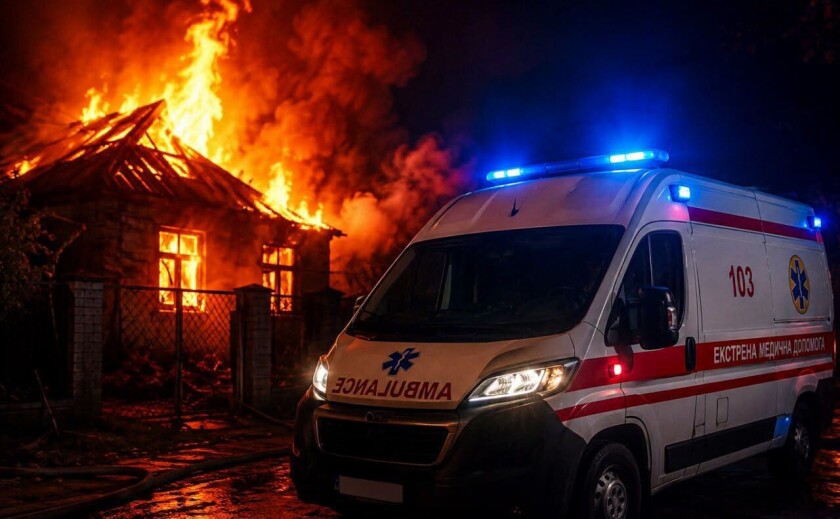 На Павлоградщині медики врятували жінку та трьох дітей, які отруїлися чадним газом під час пожежі На Павлоградщині медики врятували жінку та трьох дітей, які отруїлися чадним газом під час пожежі