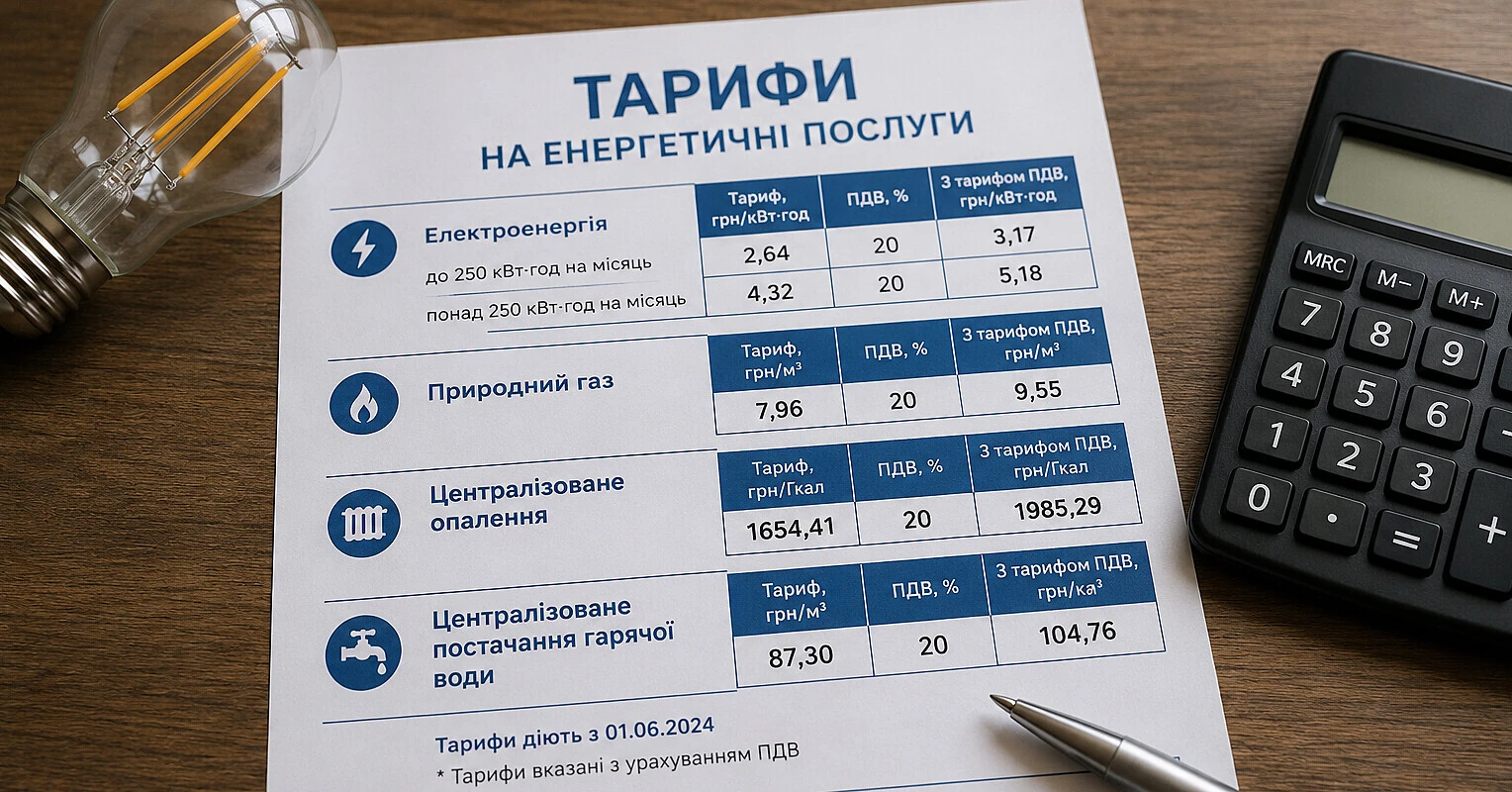 Міненерго пояснило, чи підвищуватимуть тарифи на світло та газ з 2027 року