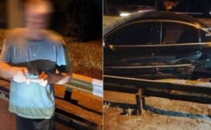 У Запоріжжі п’яний водій наїхав на бетонний блок та відбійник У Запоріжжі п’яний водій наїхав на бетонний блок та відбійник