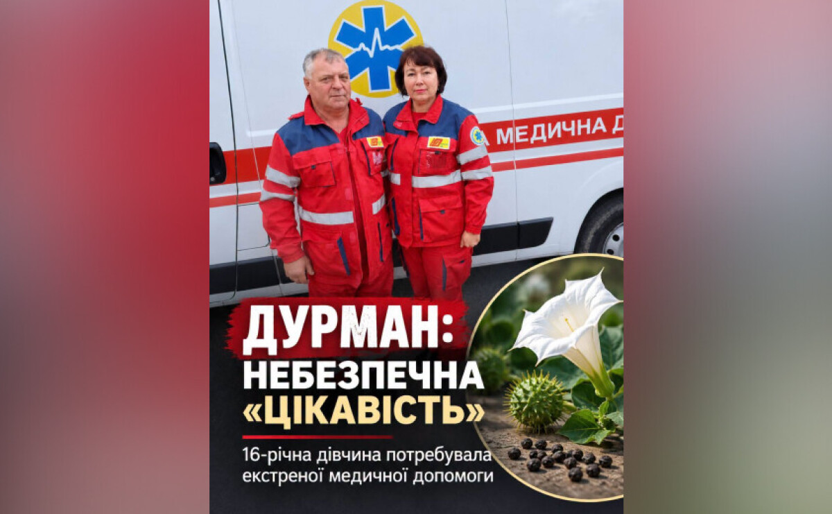 Нікопольський район: 16-річна дівчина отруїлася насінням рослини та впала в кому Нікопольський район: 16-річна дівчина отруїлася насінням рослини та впала в кому