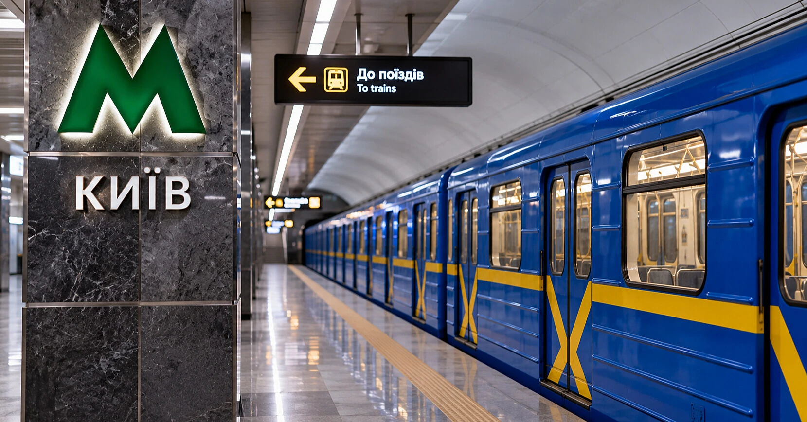 Метро Києва призупинило роботу: потяги та ескалатори зупинені
