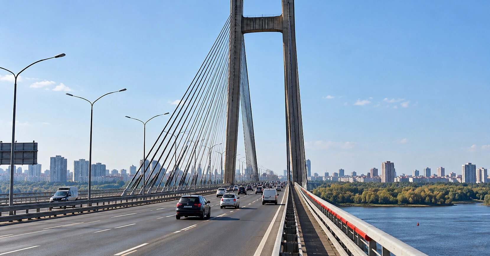 У Києві частково відновили рух по Південному мосту